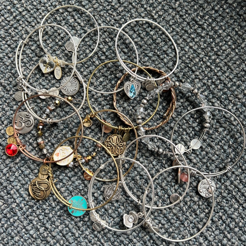 Collection of Alex & Ani Bracelets